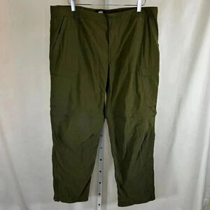 2/$30 REI Sahara 42x30 Men Pant Convertible Short Green Outdoor Hiking Fishing